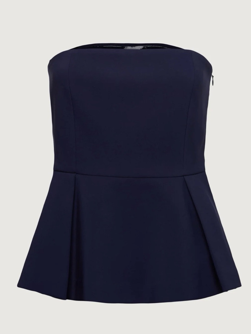 Oak + Fort Navy Blue Peplum Tube Top